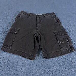 VINTAGE Mossimo Shorts Mens 34 Cargo Y2K Heavy Drawstring 10" Baggy Hiking Skate